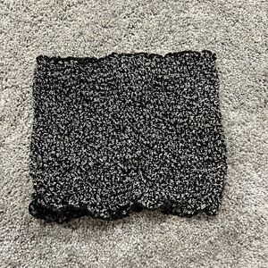 Ribbed floral Tube Top